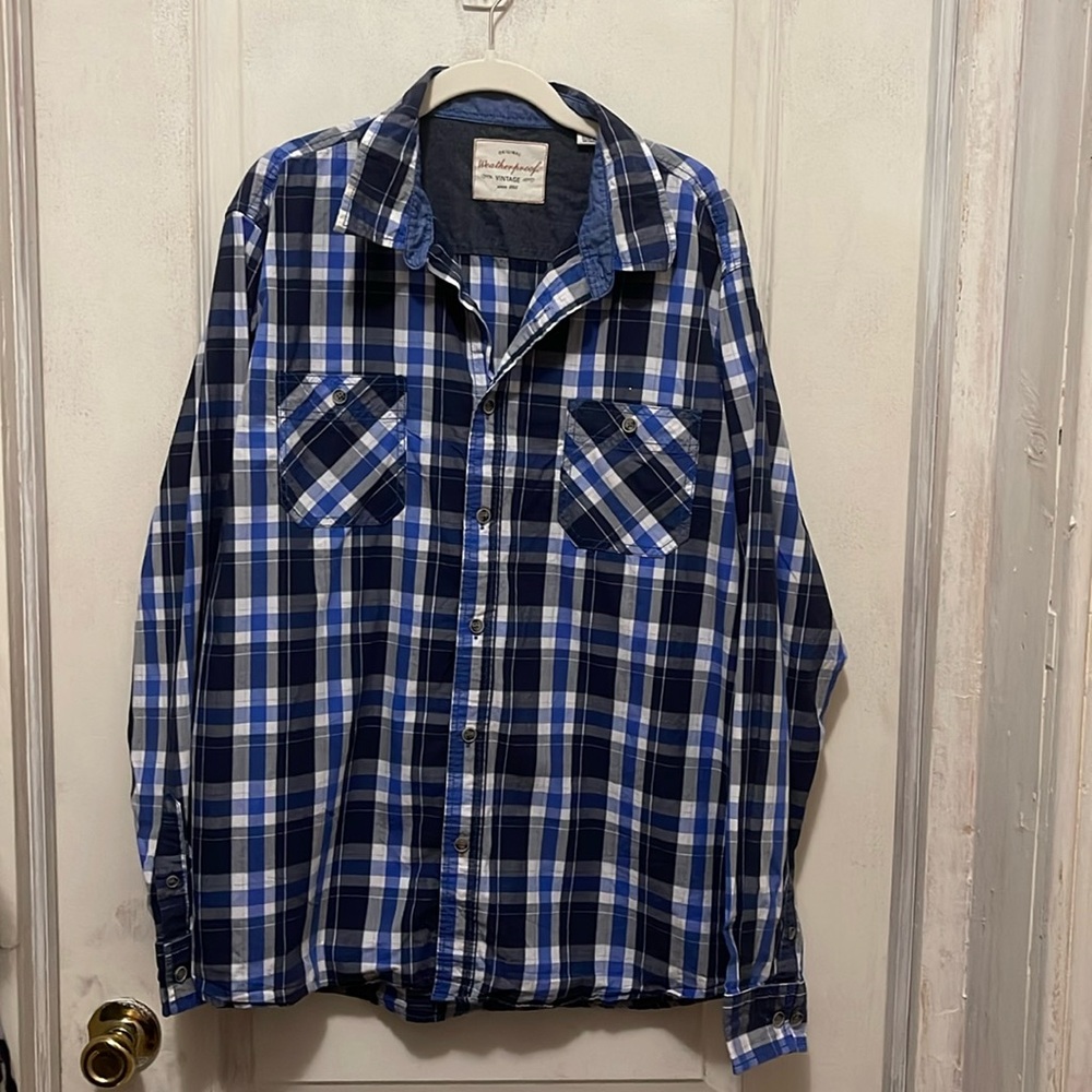 Original weatherproof vintage blue checked shirt